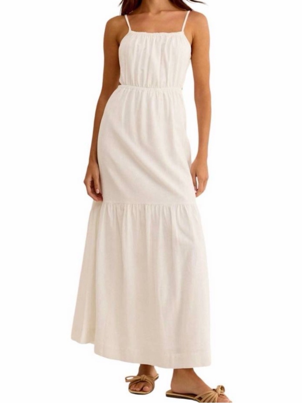 Z supply dewi cutout maxi dress white size small
